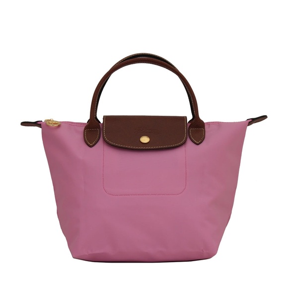 Longchamp Handbags - Longchamp 1621089 Le Pliage Nylon Top Handle Small Tote Bag Pink